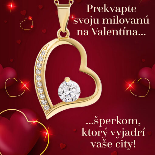 Prekvapte svoju milovanú na Valentína šperkom, ktorý vyjadrí vaše city!